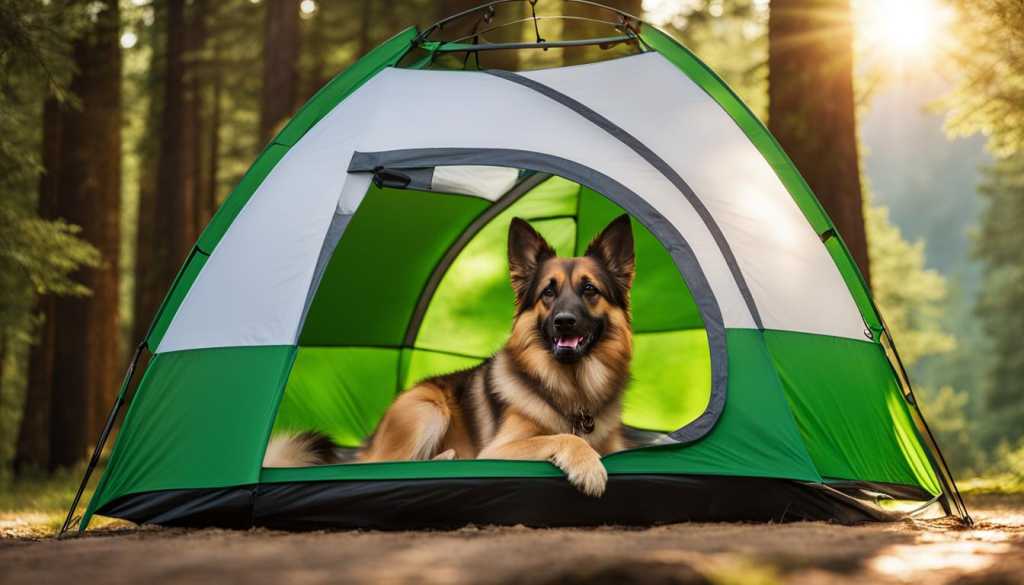collapsible dog tent