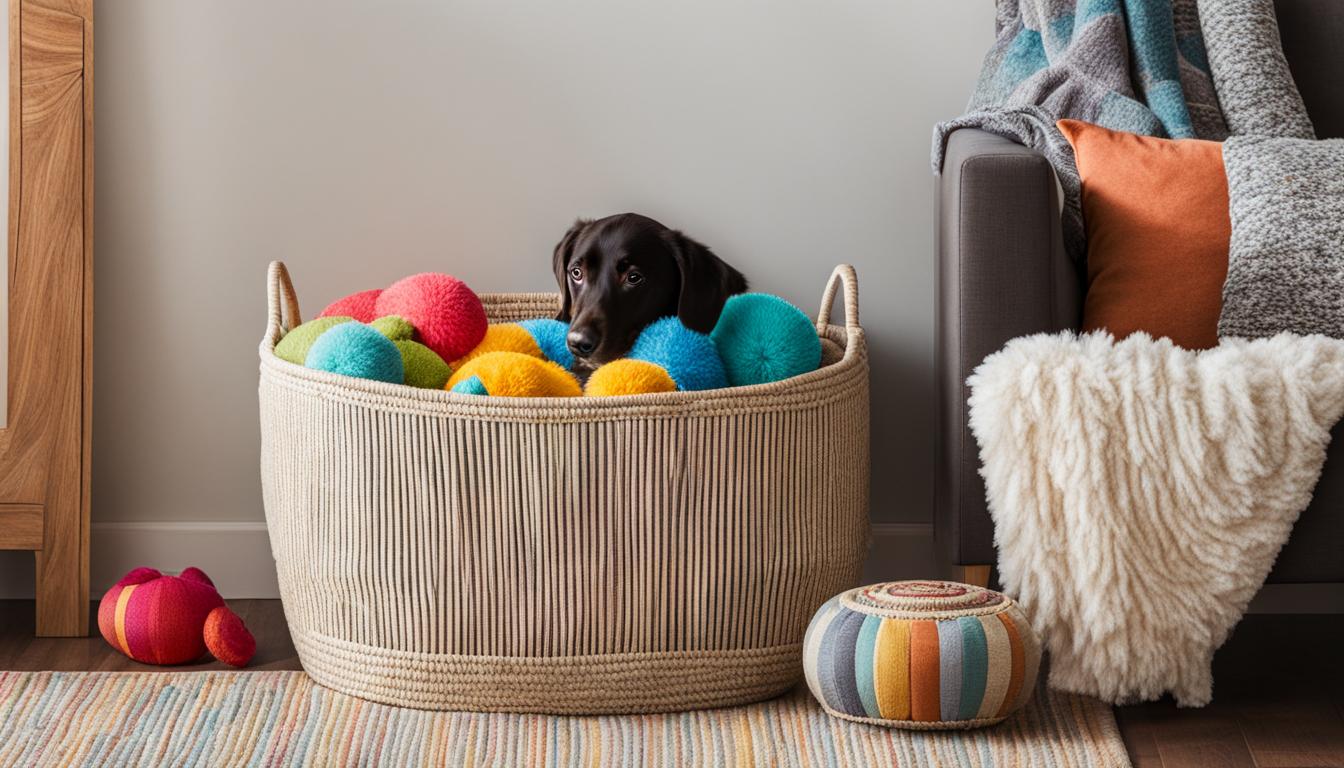 dog toy basket