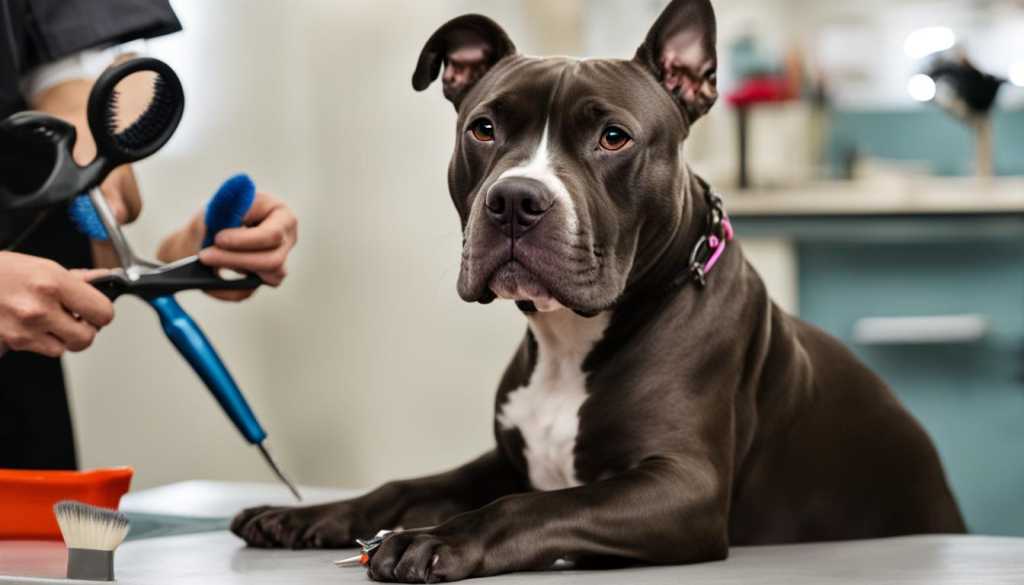 french pitbull grooming